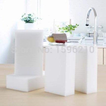 50PCS Retail Packing Genuine High Density Magic Sponge Eraser Melamine Cleaner multi-functional Cleaning100x60x20mm
