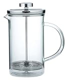 GROSCHE SYDNEY Coffee Press All Glass body with Stainless Steel Press, 3 cup- 350 ml- 11.8 fl Oz Capacity