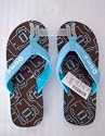 Domo-Kun Anime Japan Line Blue Brown Flip Flops Sandals