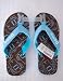 Domo-Kun Anime Japan Line Blue Brown Flip Flops Sandals
