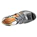 Naturalizer Diner Women Open Toe Leather Black Sandals