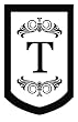 Monogram Regalia Garden Size Flag - T Monogram Regalia Garden Size Flag - T
