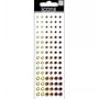 Me & My Big Ideas Rhinestone Stickers 6-1/2 Inch by 2 Inch Sheet, Yellow/Orange/Red