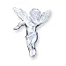 Sterling Silver Guardian Angel Pendant with 20 inch Sterling Silver Chain