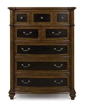 MagnussenB1746 Hillsdale Toffee and Cherry Chestnut Finish with Antique Bronze Hardware Wood Media Chest