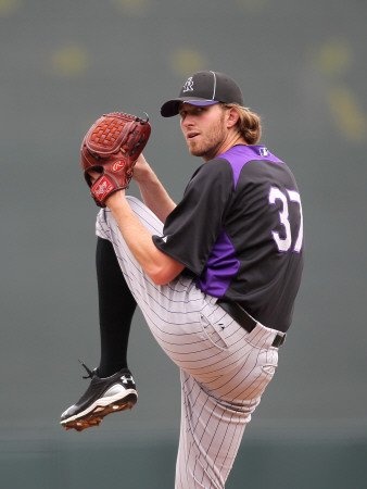 Colorado Rockies v Arizona Diamondbacks, SCOTTSDALE, AZ - FEBRUARY 26: Greg Reynolds Photographic Poster Print by Jonathan Ferrey, 12x16