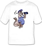 T-shirt with binoculars, seaman, sailor, navy, seal by SHOPZEUS