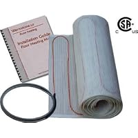 10 Sq. Foot Radiant Floor Heating Mat (18 in width), under floors or countertops, 120V