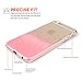 Yousave Accessories iPhone 6 Case Baby Pink/Clear Raindrop Hard Cover