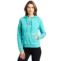 Life is Good Women's Softwash Hoodie, Aqua Blue, Large