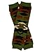 juDanzy Green Camo camouflage leg warmers for girl or boy toddler & child