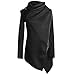 ClothingLoves Women's Solid Wool Blends Long Trench Coats X-Large Black