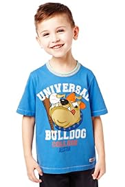 Pure Cotton Short Sleeve Bulldog T-Shirt