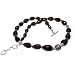 Silver Necklace Smokeyquartz Gemstone Jewelry 18 inches (gnklc280)