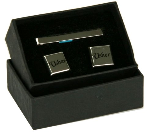 Pair of Cufflinks & Tie Pin Set - Usher