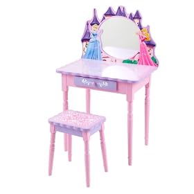 Click here to buy Disney Princess Cinderella Vanity and Stool Set by Delta Enterprise