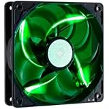 Cooler Master SickleFlow 120 - Sleeve Bearing 120mm Green LED Silent Fan for Computer Cases, CPU Coolers, and Radiators