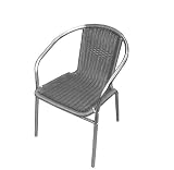 Gartenmöbel Aluminium Stapelstuhl Poly Rattan Silber/Anthrazit Aluminium Gartenmöbel Aluminium Stapelstuhl Poly Rattan Silber/Anthrazit Aluminium