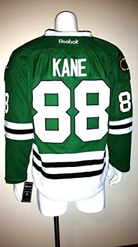 PATRICK KANE GREEN ST. PATRICK'S DAY CENTER ICE CHICAGO BLACKHAWKS JERSEY SIZE XXL