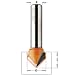 CMT 815.064.11 90 Degree V-Grooving Router Bit 1/4-Inch Shank, 1/4-Inch Cutting Diameter, 5/16-Inch Cutting Length