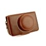 Neue Braun Hartledertasche Tasche f�r die Panasoni&hellip von BV & Jo