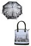 London Matching Umbrella & Handbag Set