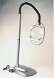Mighty Bright Led Floor Light & Magnifier - Grey & Black