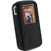 iGadgitz Black Silicone Skin Case Cover for SanDisk Sansa Clip Zip 4GB 8GB MP3 Player (Released Aug 2011)