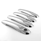 5 Pieces of Triple Chrome Door Handle Cover Set 3M Self Adhesive for 1997 1998 1999... by Astra Security
