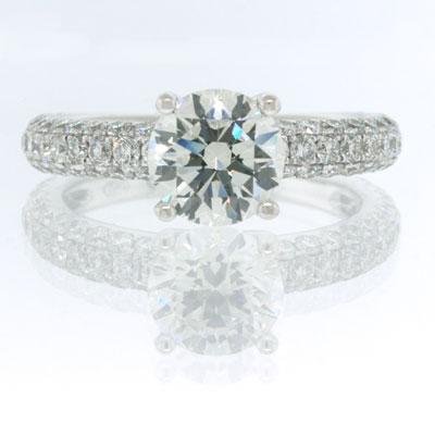 2.81ct Round Brilliant Cut Diamond Engagement 