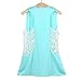 Mosunx Sexy Women Summer Lace Vest T Shirt Tees Casual Blouse Fashion Tank Tops (XXL, Blue)