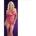 Escante Starlet Crotchless Teddiette w/Hose 23422H