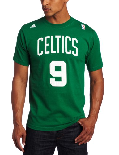NBA Men's Boston Celtics Rajon Rondo #8 Name & Number Tee (Kelly Green, Large)