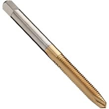 Union Butterfield TN1534(UNC)/TN1534(UNF) High-Speed Steel Spiral Point Tap, Relieved Style, TiN Coated, Round Shank with Square End, Plug Chamfer
