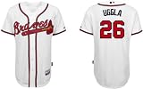 Uggla Jerseys: Atlanta Braves 26 White Authentic Cool Base Jersey (L/50)