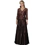 Formal Evening Dress -Mother of Bride & Groom, Wedding, Party, MOB Gown by Sean Collection (7328) CHOCOLATE