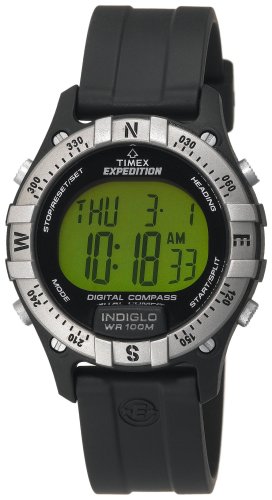 Timex Mens Digital Compass Resin Strap Expedition Watch #T49685