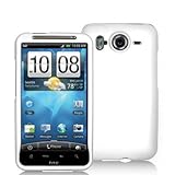 White Rubberized Snap-On Hard Skin Case Cover for HTC Inspire 4G Phone New  ....