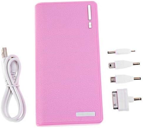 20000mAh USB External Battery Backup Power Bank for Tablet PC Smart Phone iPhone Samsung BlakBerry Nokia HTC MP3 MP4 Pink