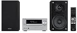 Pioneer X-HM70-S HiFi Kompaktanlage (DLNA, CD/MP3/WMA-Player, Internet Radio, Apple iPod-Dock, USB 2.0) silber