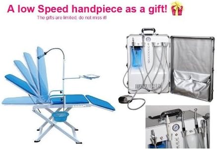 All in One GU-P206 New Portable Dental Unit With Air Compressor Ultrasonic Scaler LED Curing light 4H/2H And Portable Chair GU-P109A