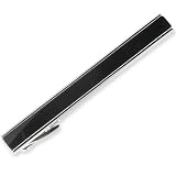 Schmuck-Pur Rhodinierte Krawattennadel Klammer "Black Style"