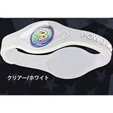 【正規品】POWER BALANCE(パワーバランス) シリコン・ブレスレット クリア M（円周:約19.0cm）【並行輸入品】