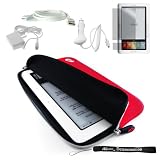 Premium Grade Barnes & Noble Nook Silicone Glove Sleeve Cover Case with extra pocket + 4-inch eBigvalue(TM) Determination Hand Strap