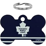NHL Toronto Maple Leafs Bone Engravable Pet ID Tag