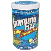 Immune Fizz - Daily Immune Boost plus Multi Vitamin - 28 Nutrients and Vitamins - 25 Tropical Flavored Single Serving Packets