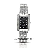 Sekonda Ladies Twilight Pearl Classic Black Dial Stone Set Stainless Steel Bracelet Dress Watch 4373