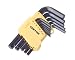 Short Hex Key Wrench, CRV and MM - 13 Inch