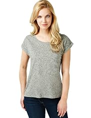 2 Pockets Textured Top with Linen