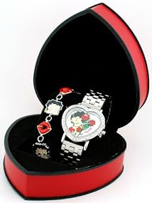 Betty Boop #BBW369ASWomen's Watch and Bracelet Gift Set